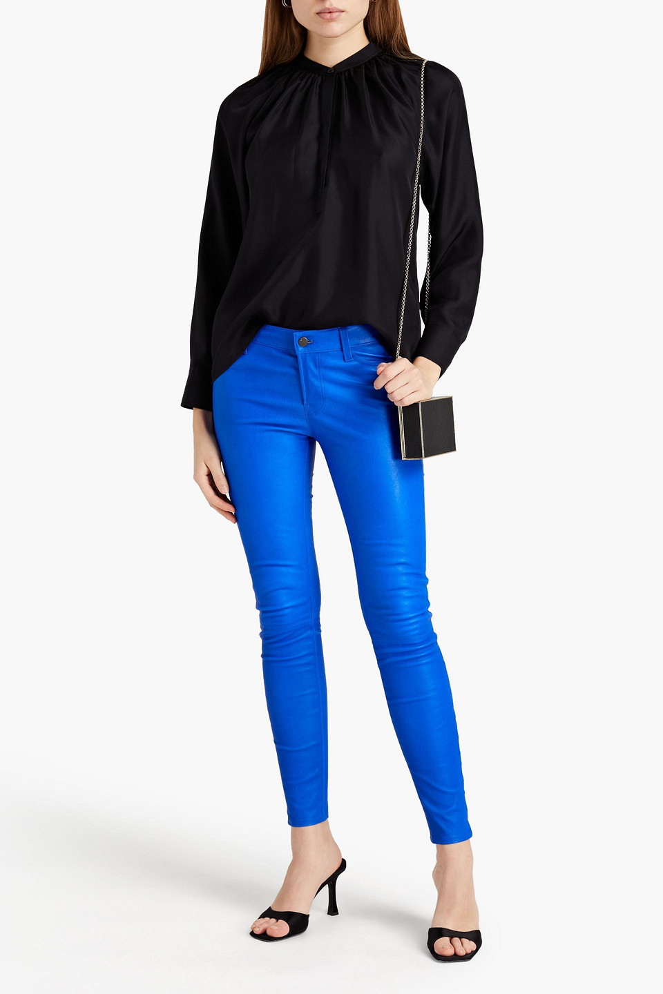 J Brand L8001 Stretch-leather Skinny Trousers