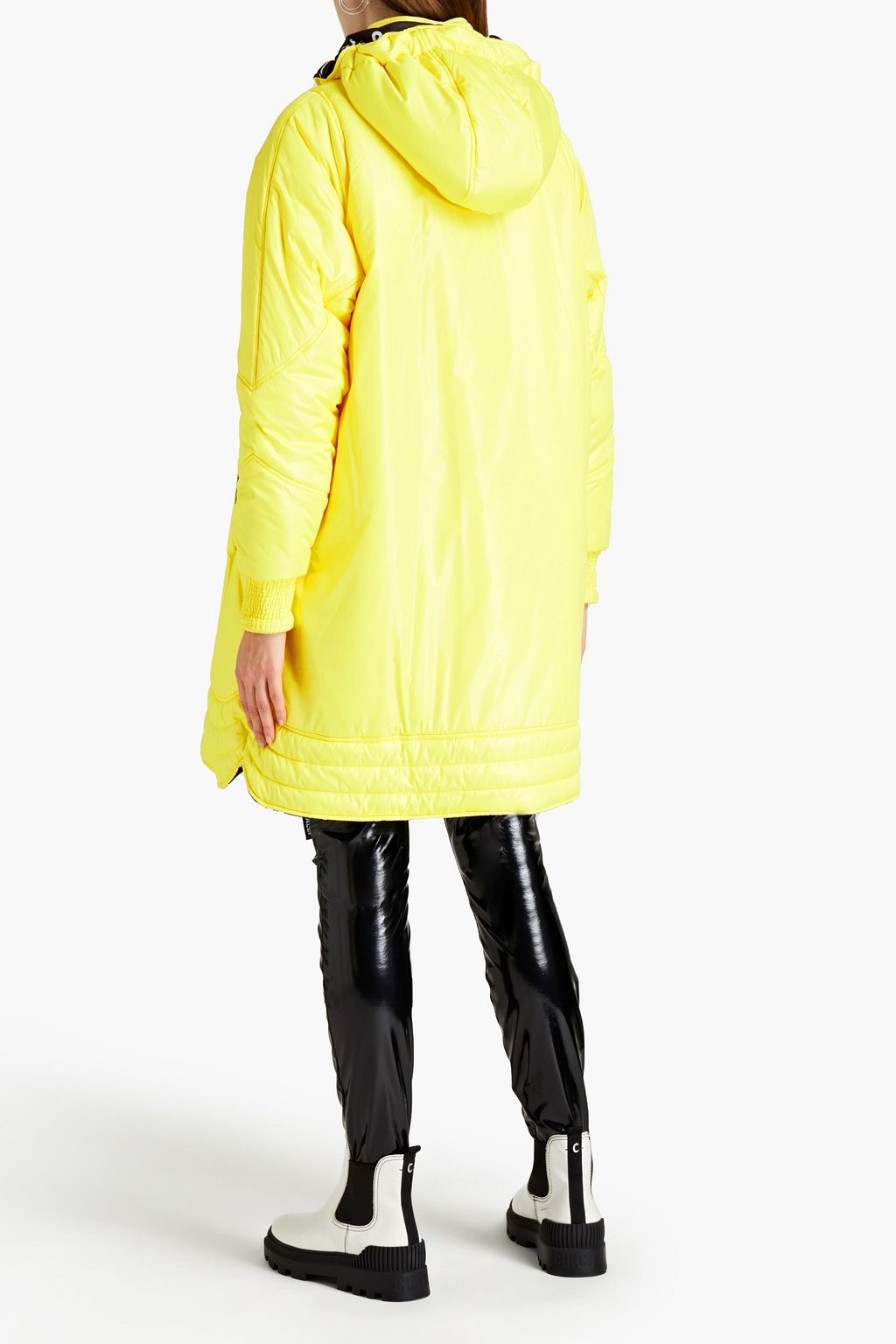 JUST CAVALLI Reversible shell hooded coat