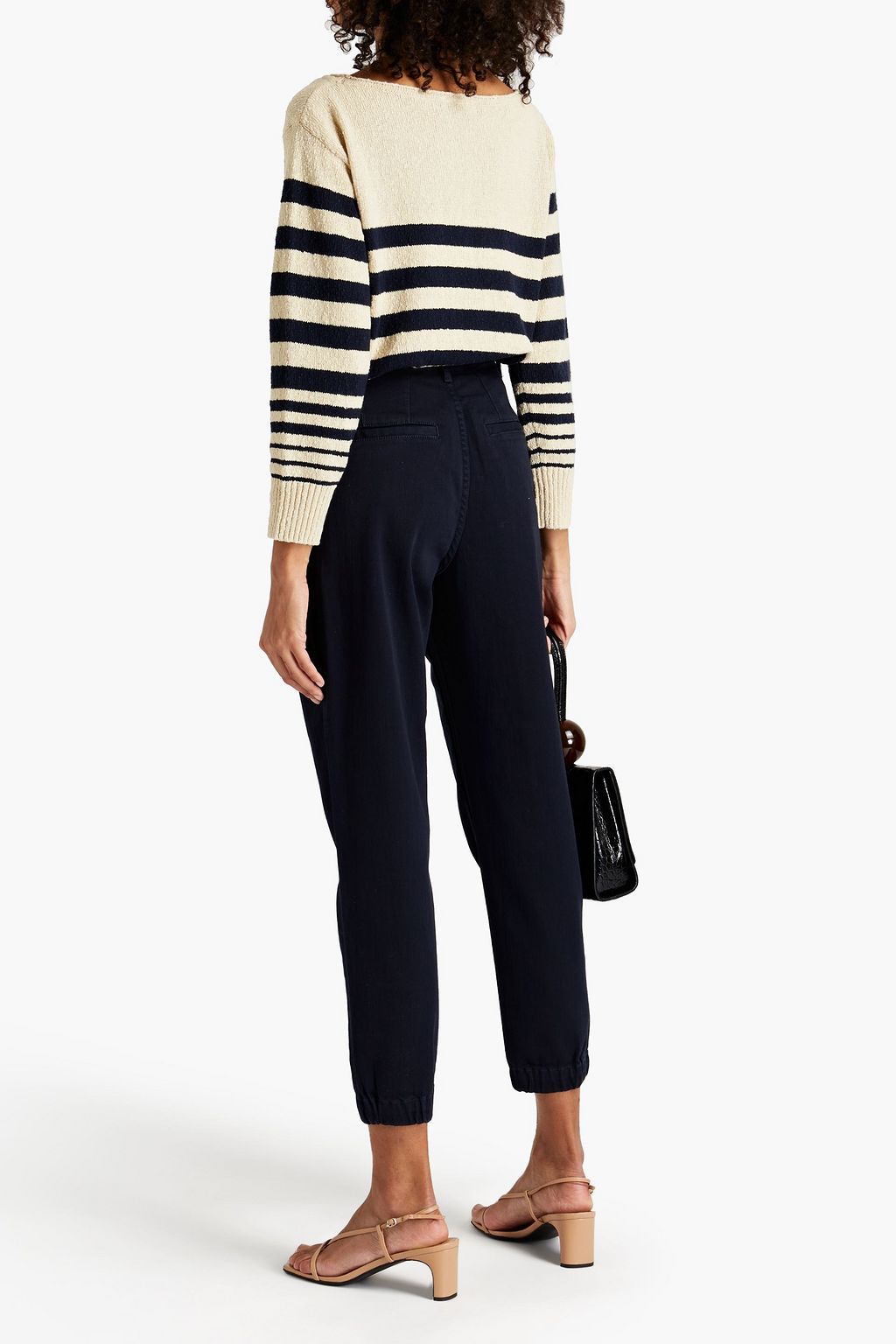 JOIE Striped cotton sweater