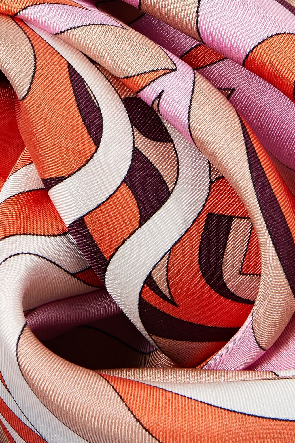 PUCCI Printed silk-twill scarf