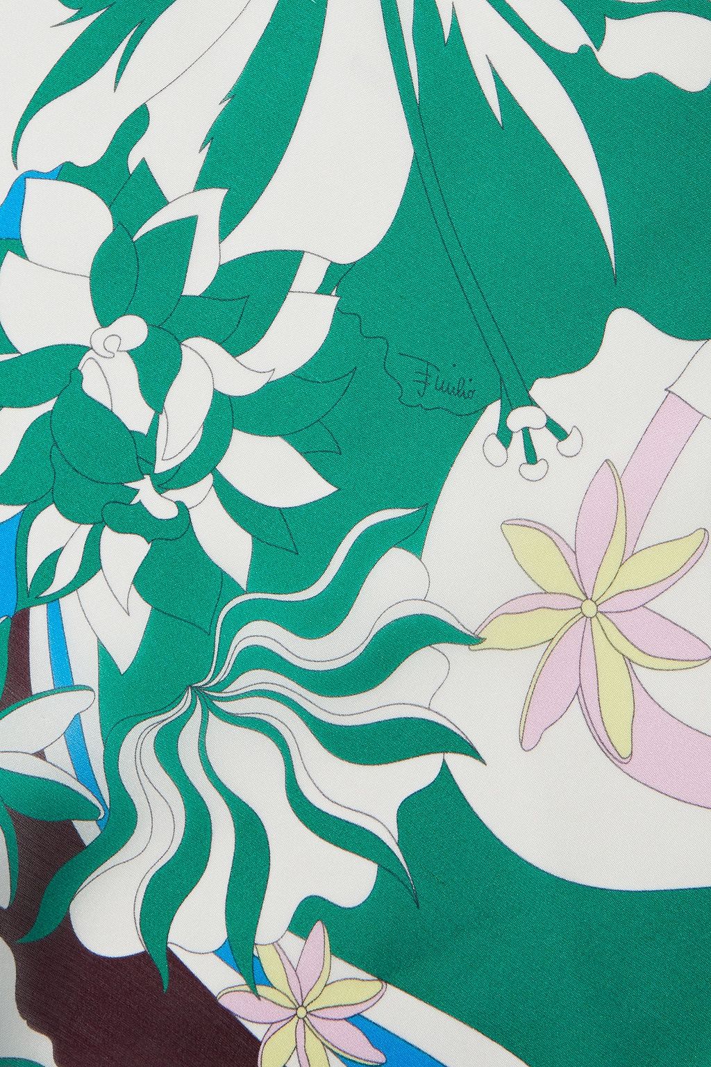 PUCCI Floral-print silk-voile stole