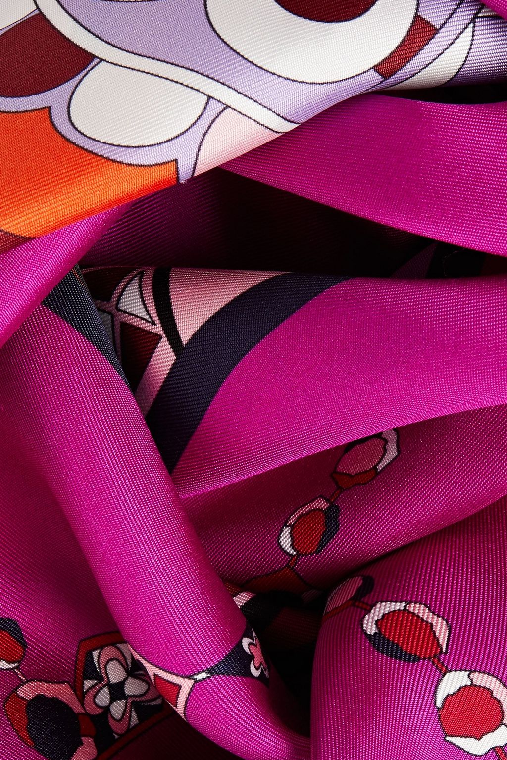 PUCCI Printed silk-twill scarf