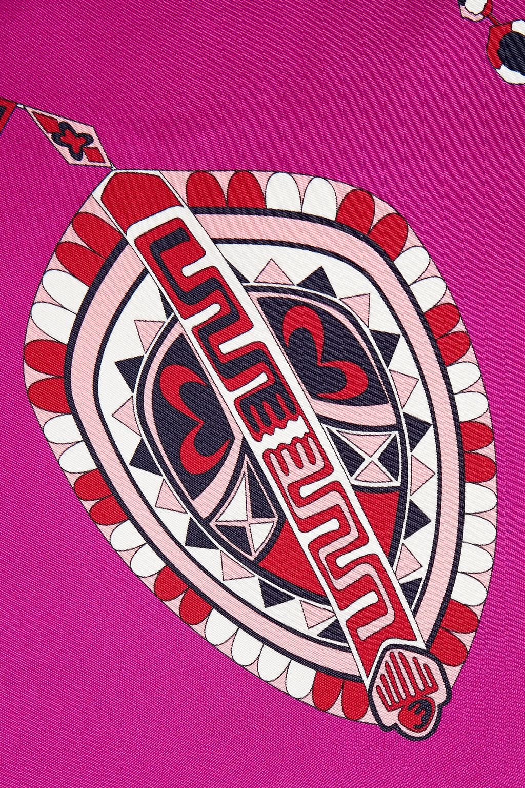 PUCCI Printed silk-twill scarf