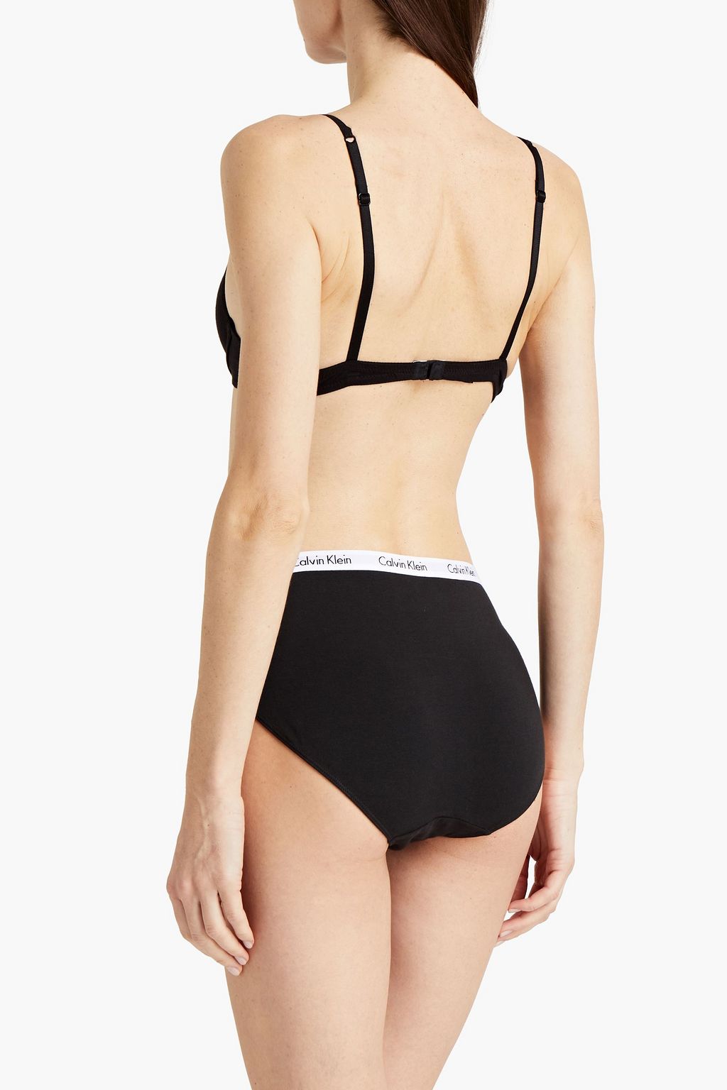 CALVIN KLEIN Set of three stretch-cotton jersey low-rise briefs