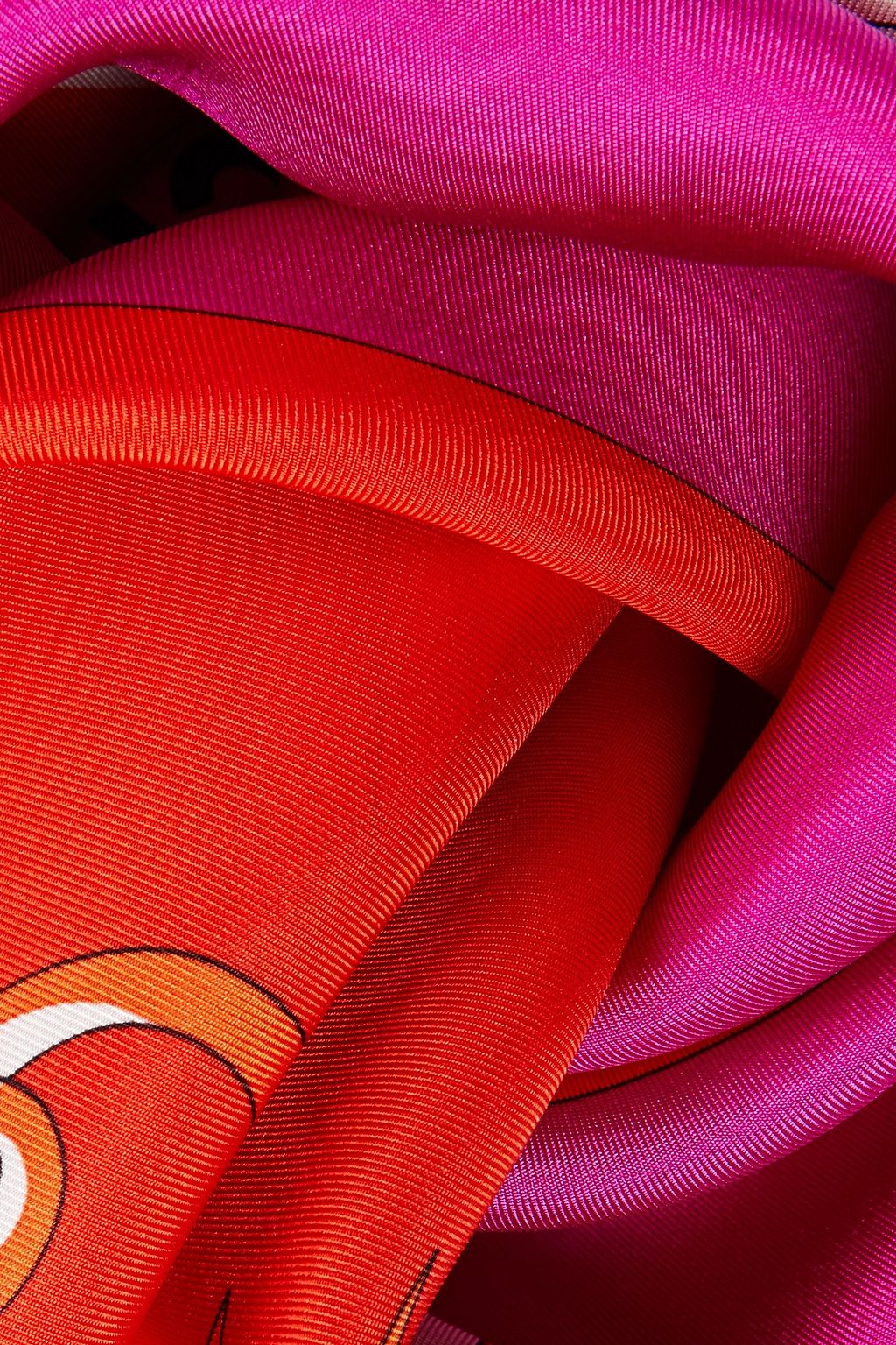 KOCHÉ X PUCCI Printed silk-twill scarf
