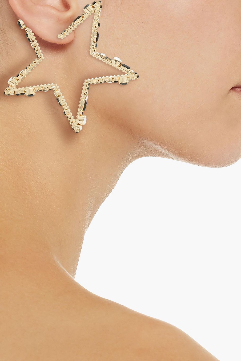 VALENTINO GARAVANI Gold-tone crystal earrings