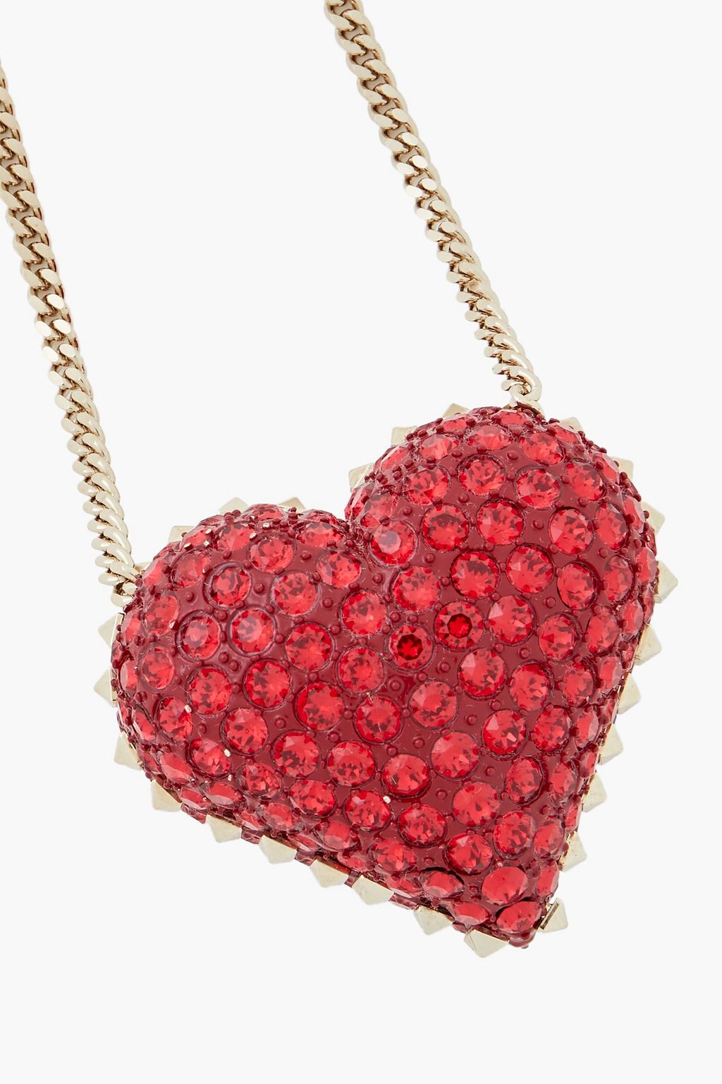 VALENTINO GARAVANI Gold-tone crystal necklace