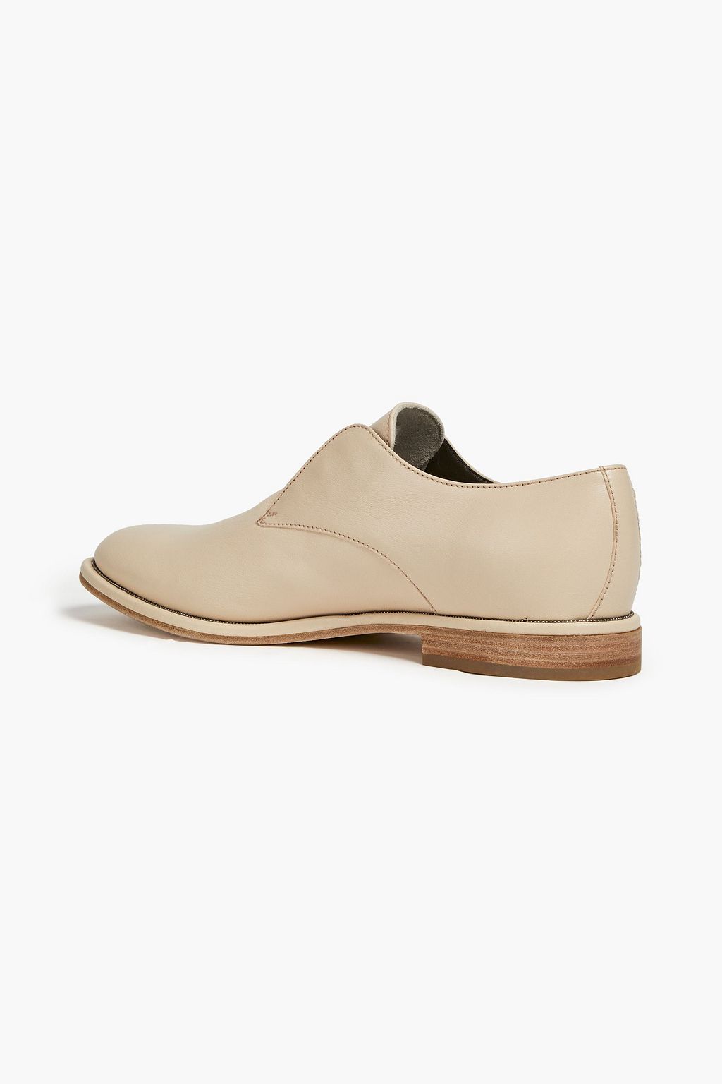 BRUNELLO CUCINELLI Brogues aus Leder mit Zierperlen