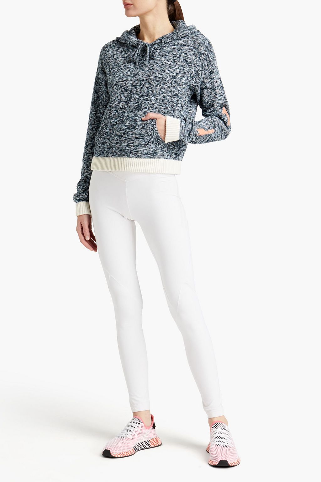 THE UPSIDE Marled cotton hoodie