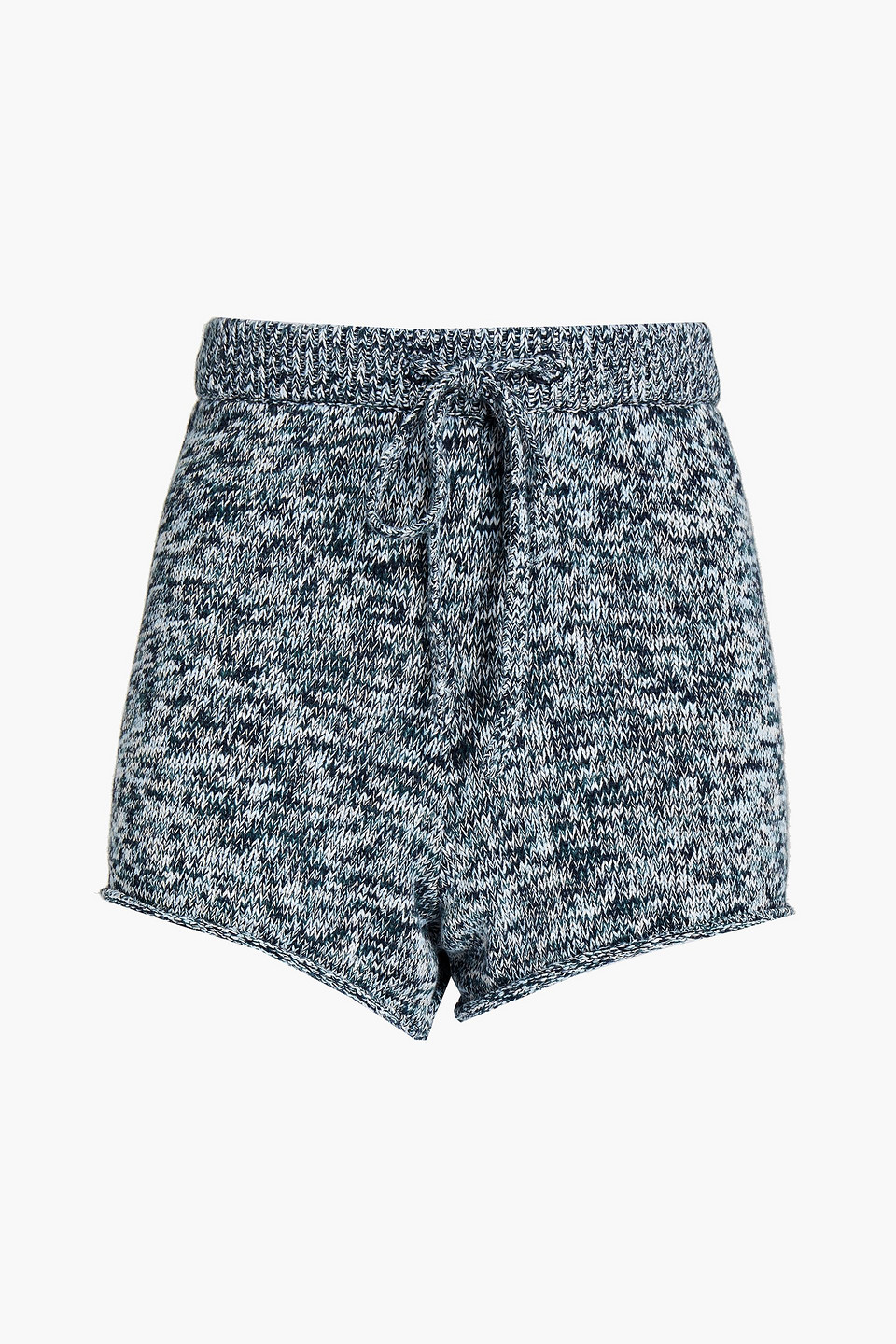 Marled cotton shorts