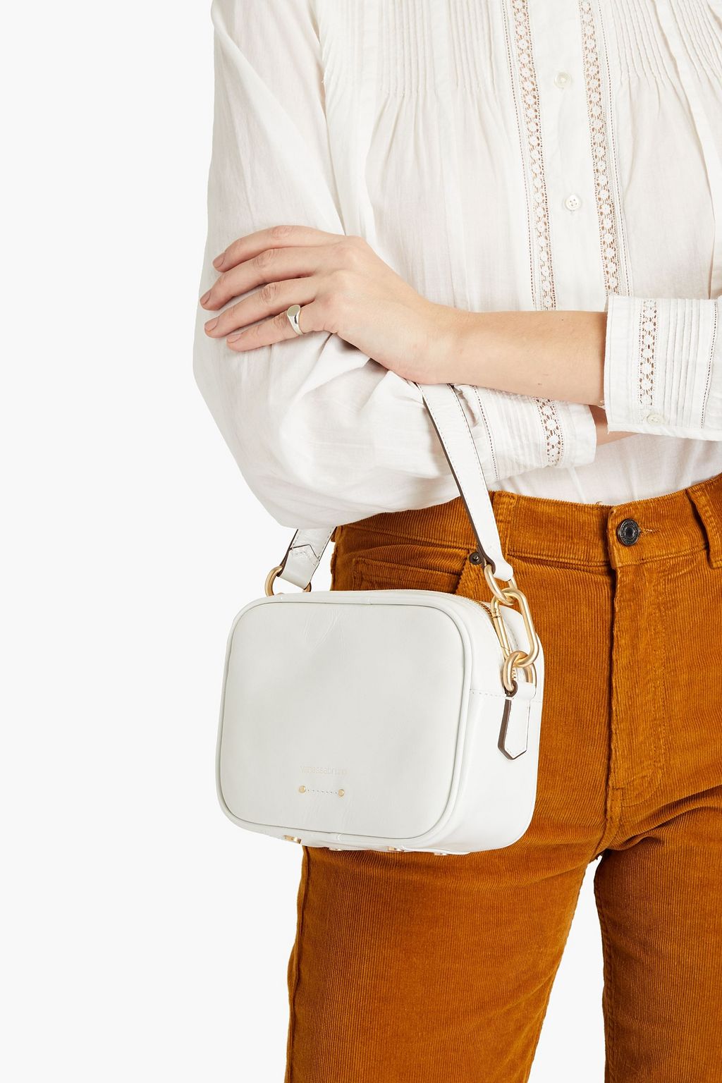 VANESSA BRUNO Convertible leather shoulder bag