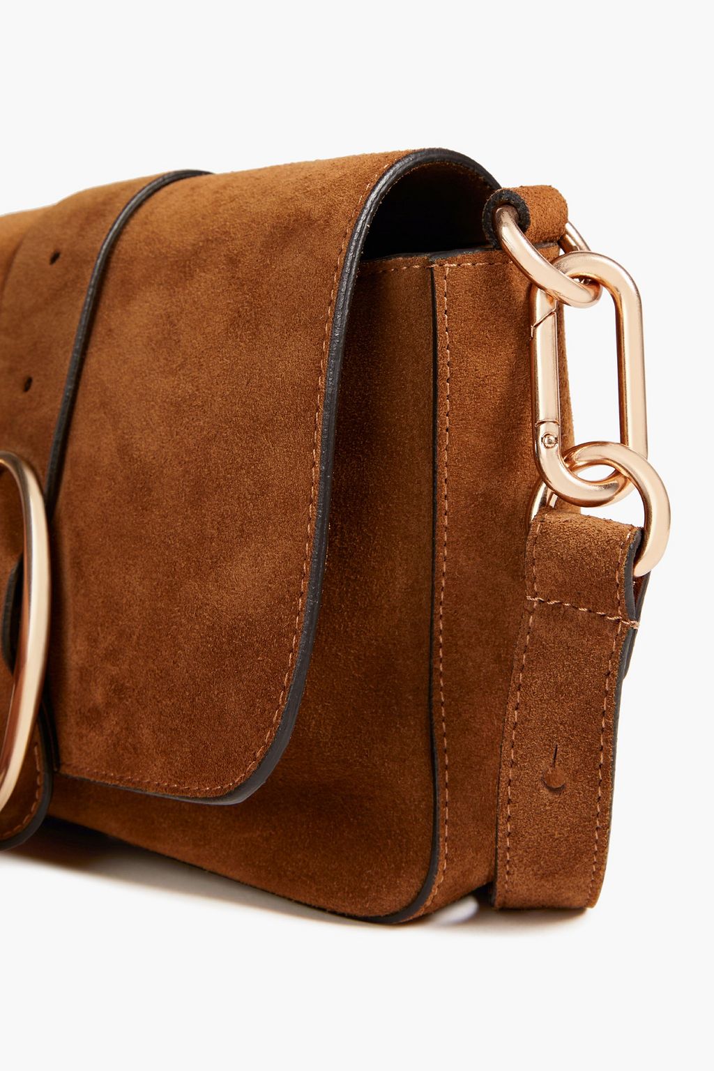 VANESSA BRUNO Schultertasche aus Veloursleder