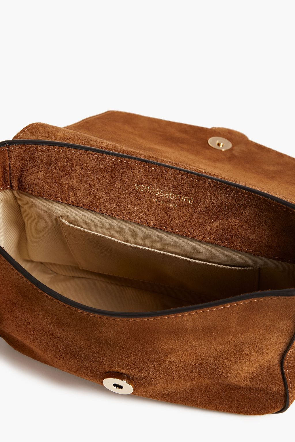 VANESSA BRUNO Schultertasche aus Veloursleder
