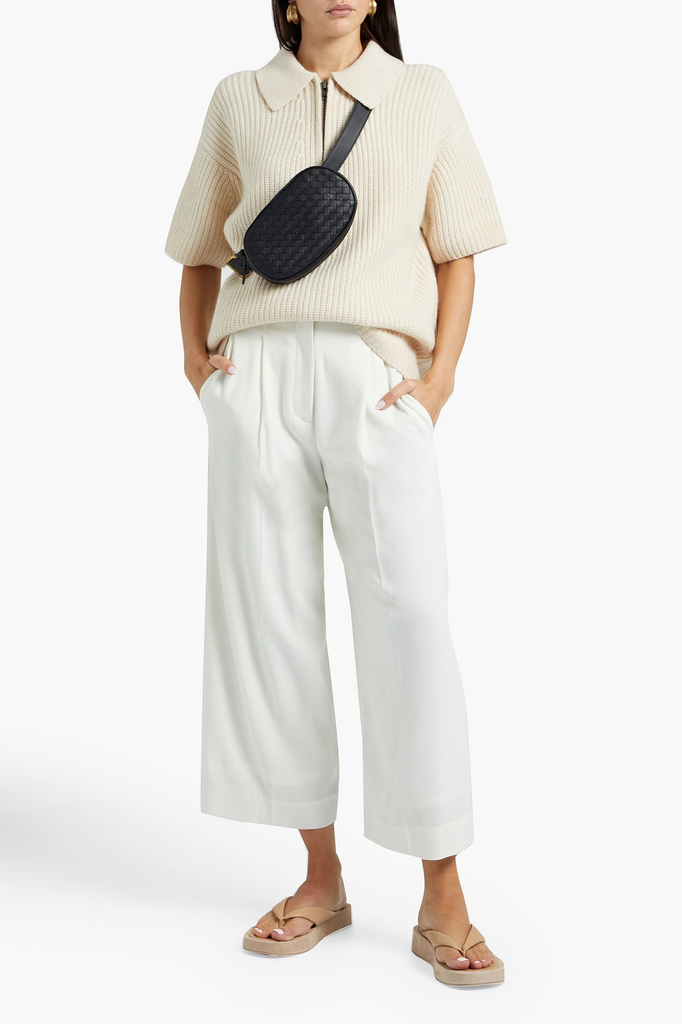 Loulou Studio Rusinga Ribbed Cashmere Sweater In Cream