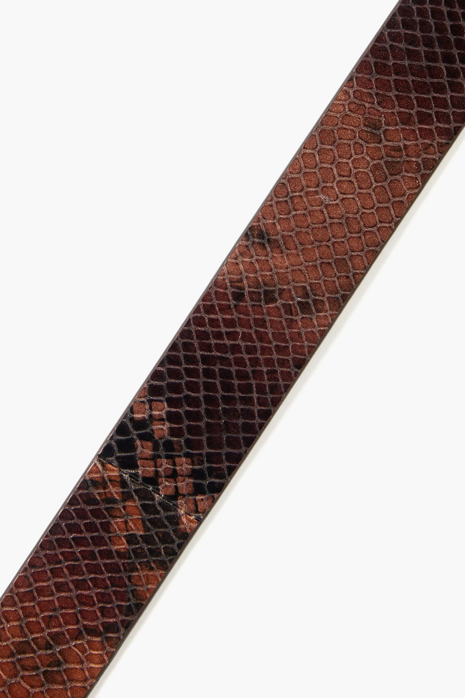 Paul Smith Snake-effect Leather Belt In Animal Print