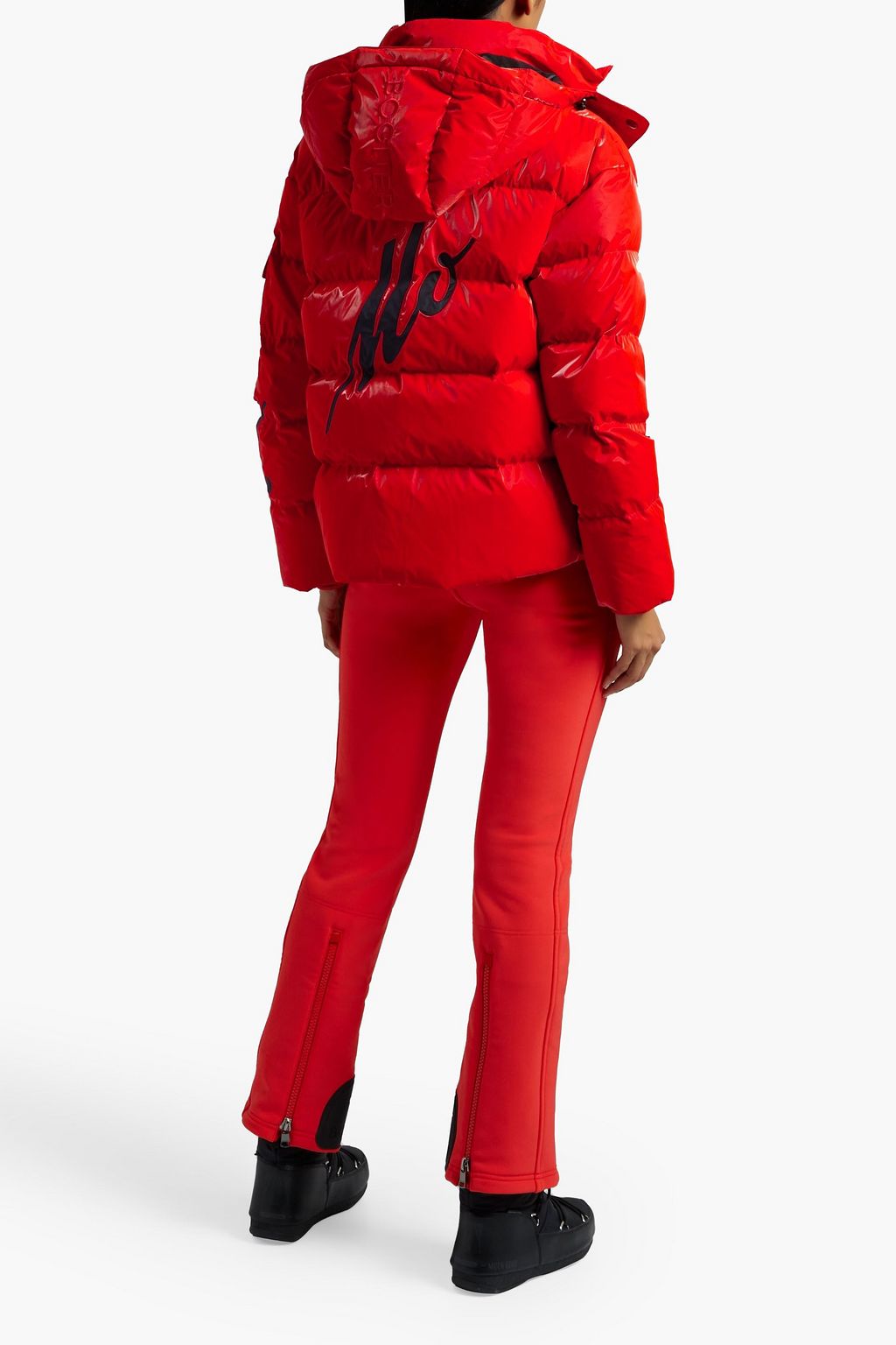 BOGNER Lora quilted hooded down ski jacket