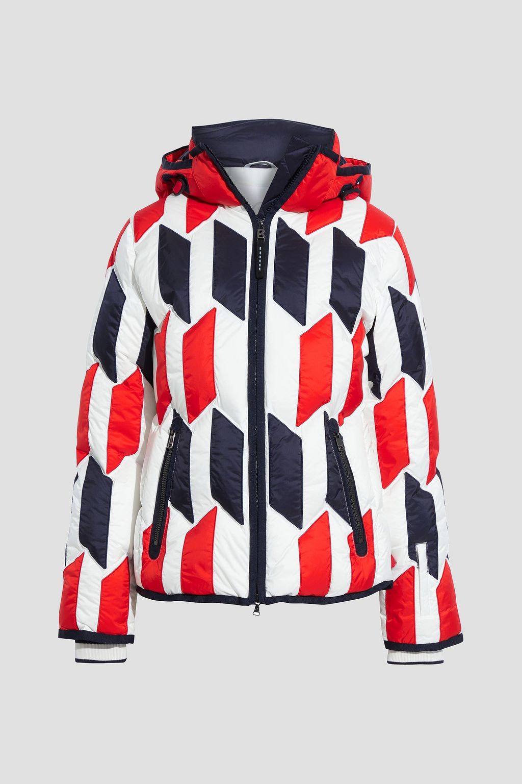 printed hooded down ski jacket | BOGNER 