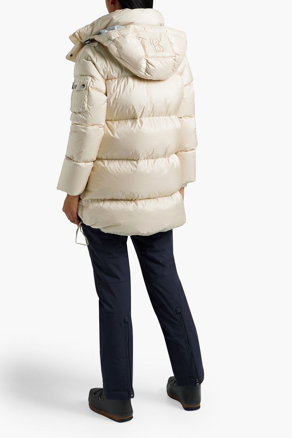 BOGNER Cosy quilted hooded down ski jacket
