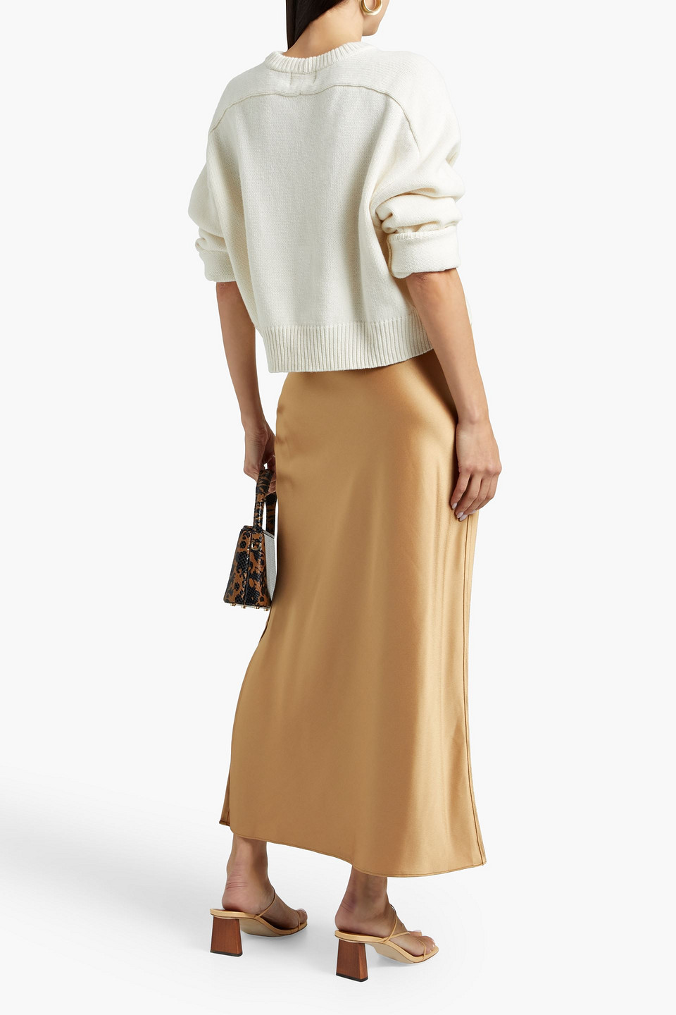  Loulou De Saison - Bruzzi Cropped Pullover Aus Einer Woll-kaschmirmischung - Weiß - L 
