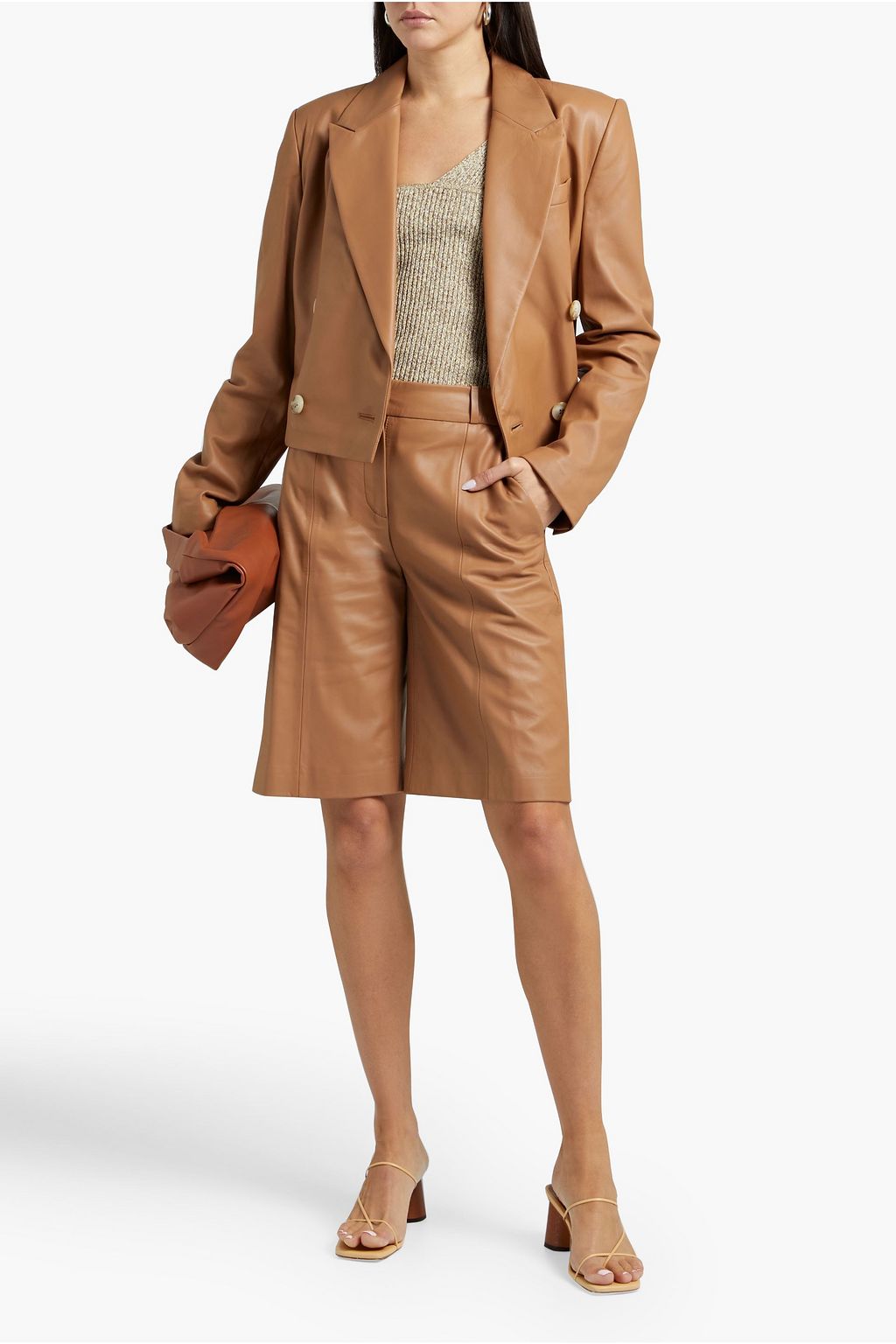 LOULOU STUDIO Kadmat double-breasted leather blazer