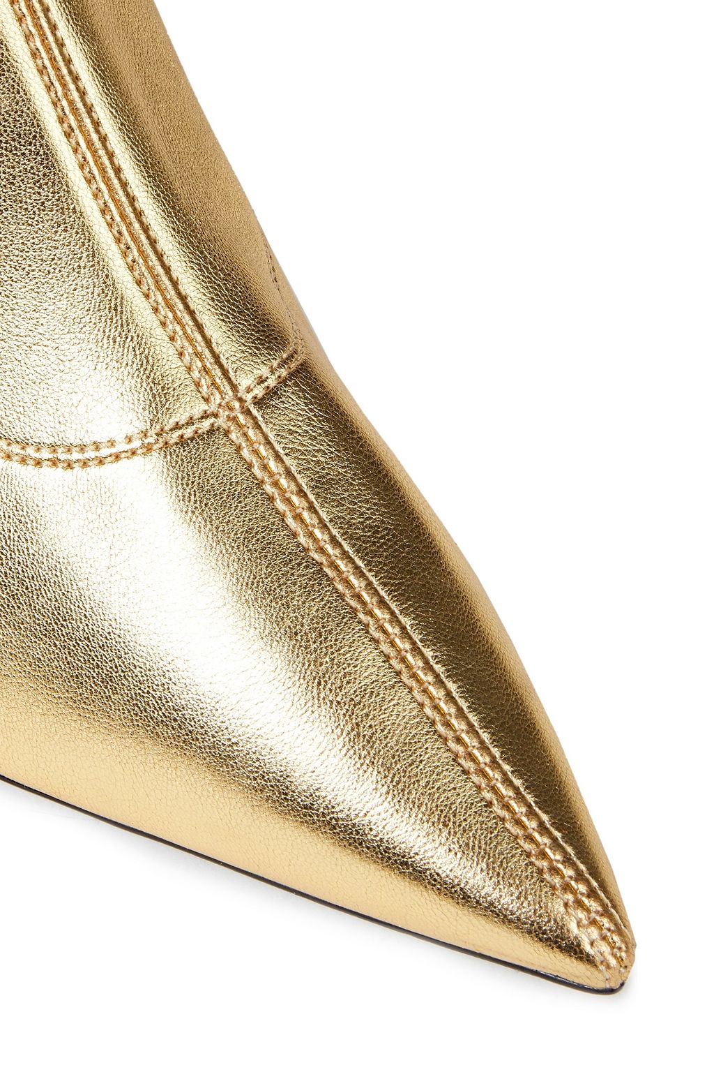 GIUSEPPE ZANOTTI Lucrezia 90 Sock Boots aus Stretch-Leder mit Metallic-Effekt
