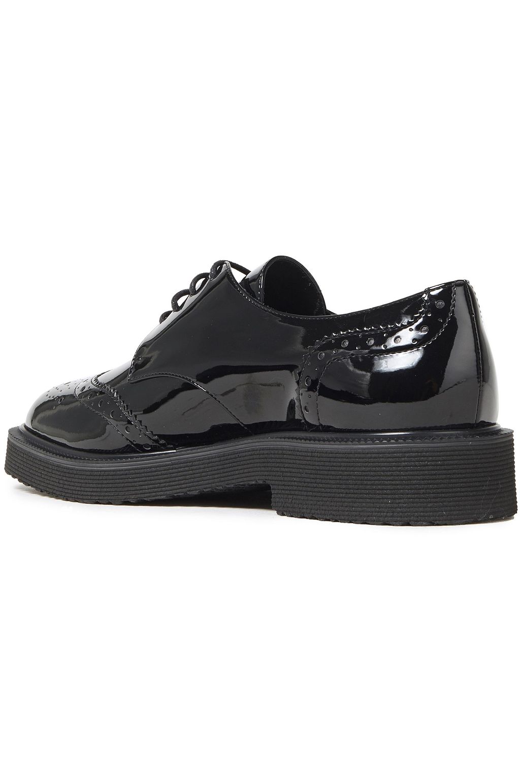 GIUSEPPE ZANOTTI Hilary perforated patent-leather brogues