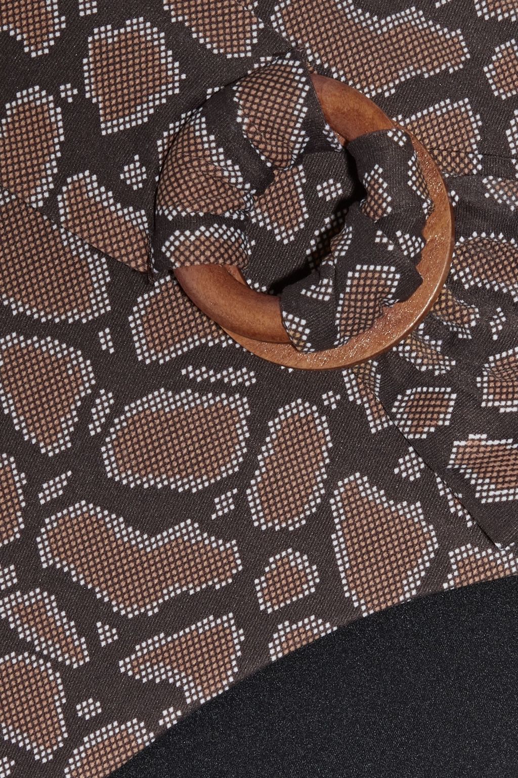 ONIA Anais belted snake-print mid-rise bikini briefs