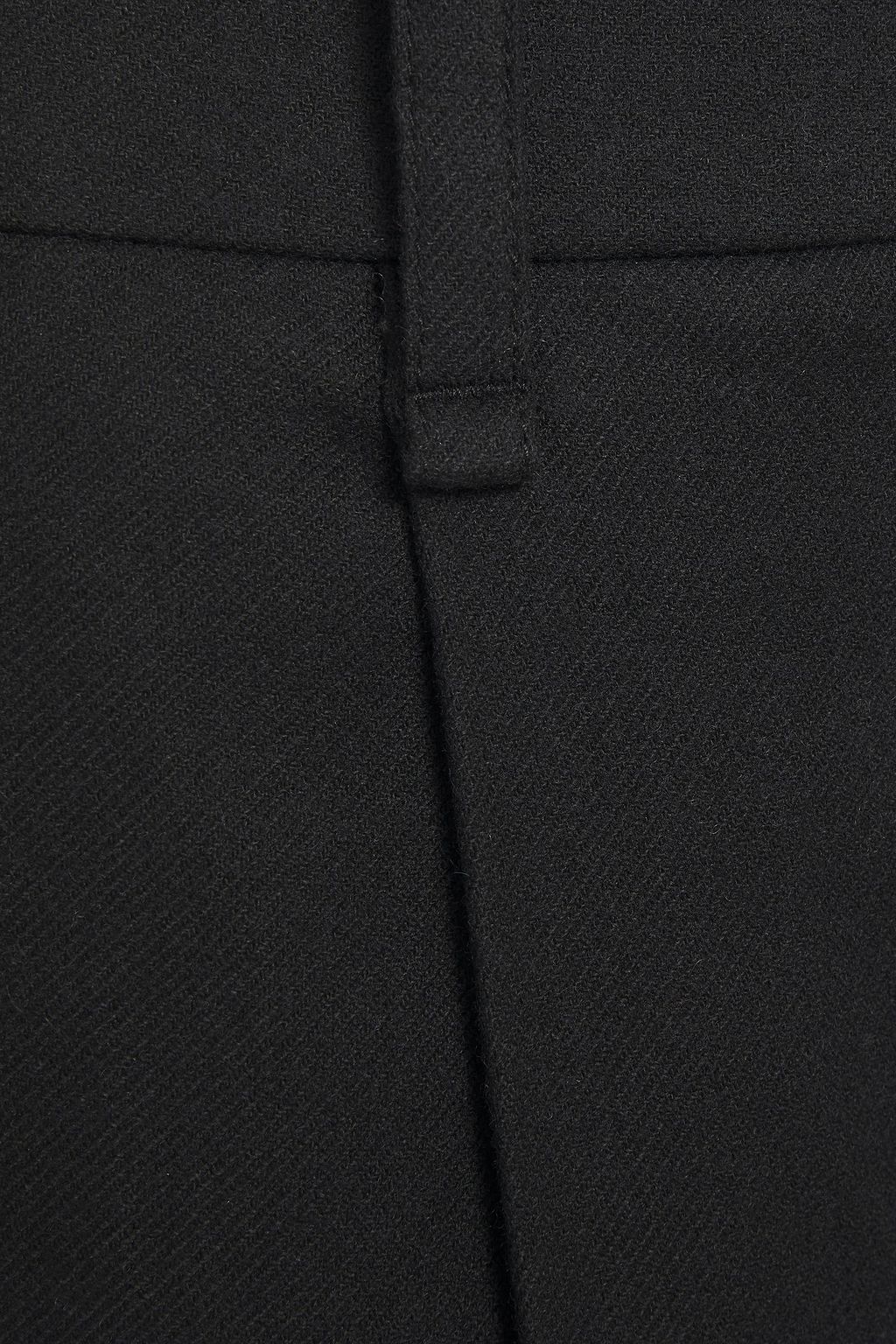 VINCE. Cropped brushed-twill wide-leg pants