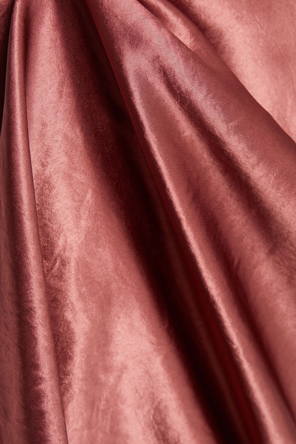 VINCE. Crinkled-satin skirt