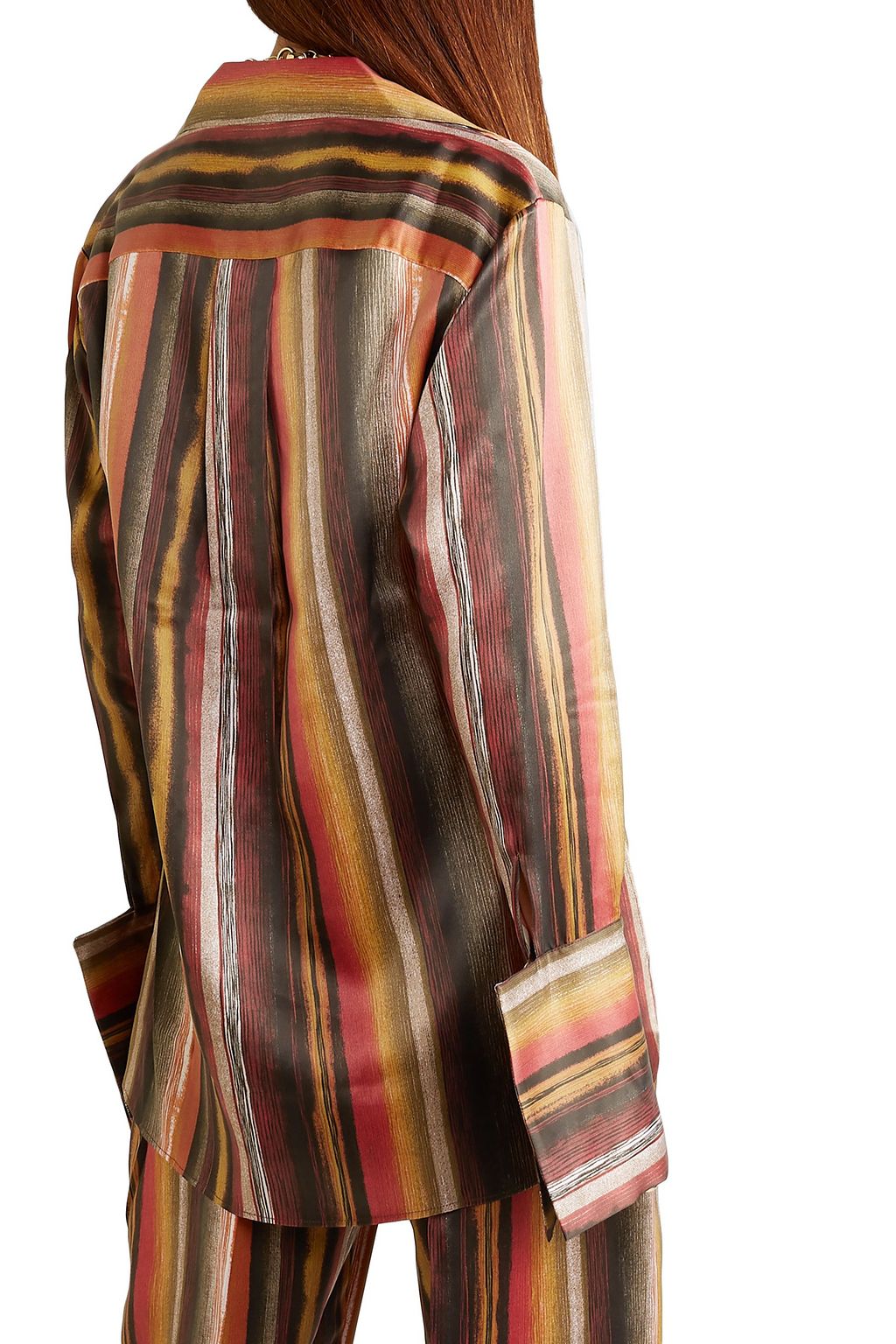 BITE STUDIOS Striped organic silk shirt