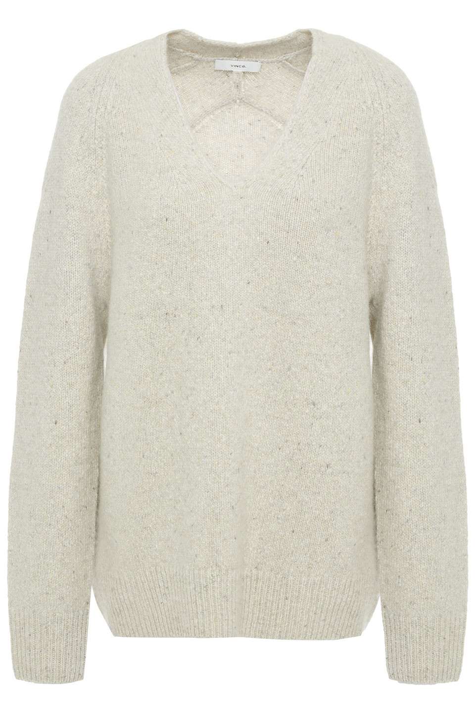 Vince. Woman Donegal Cashmere Sweater Ecru Size XS