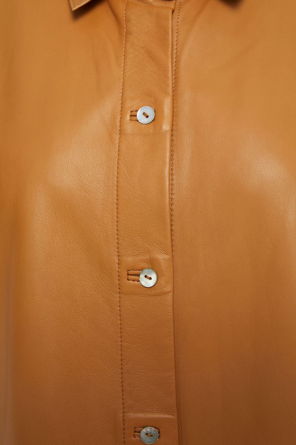 VINCE. Leather shirt