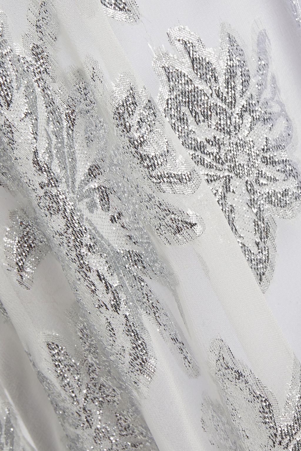 MELISSA ODABASH Metallic fil coupé voile kaftan