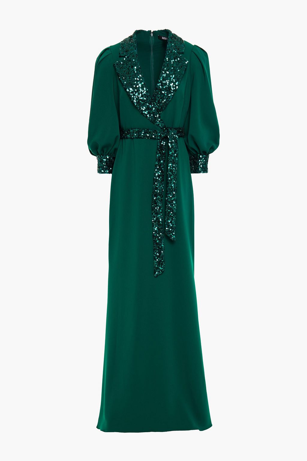 badgley mischka green sequin dress