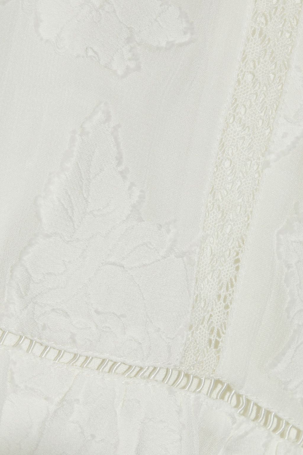 JOIE Adel B ruffled fil coupé georgette mini dress