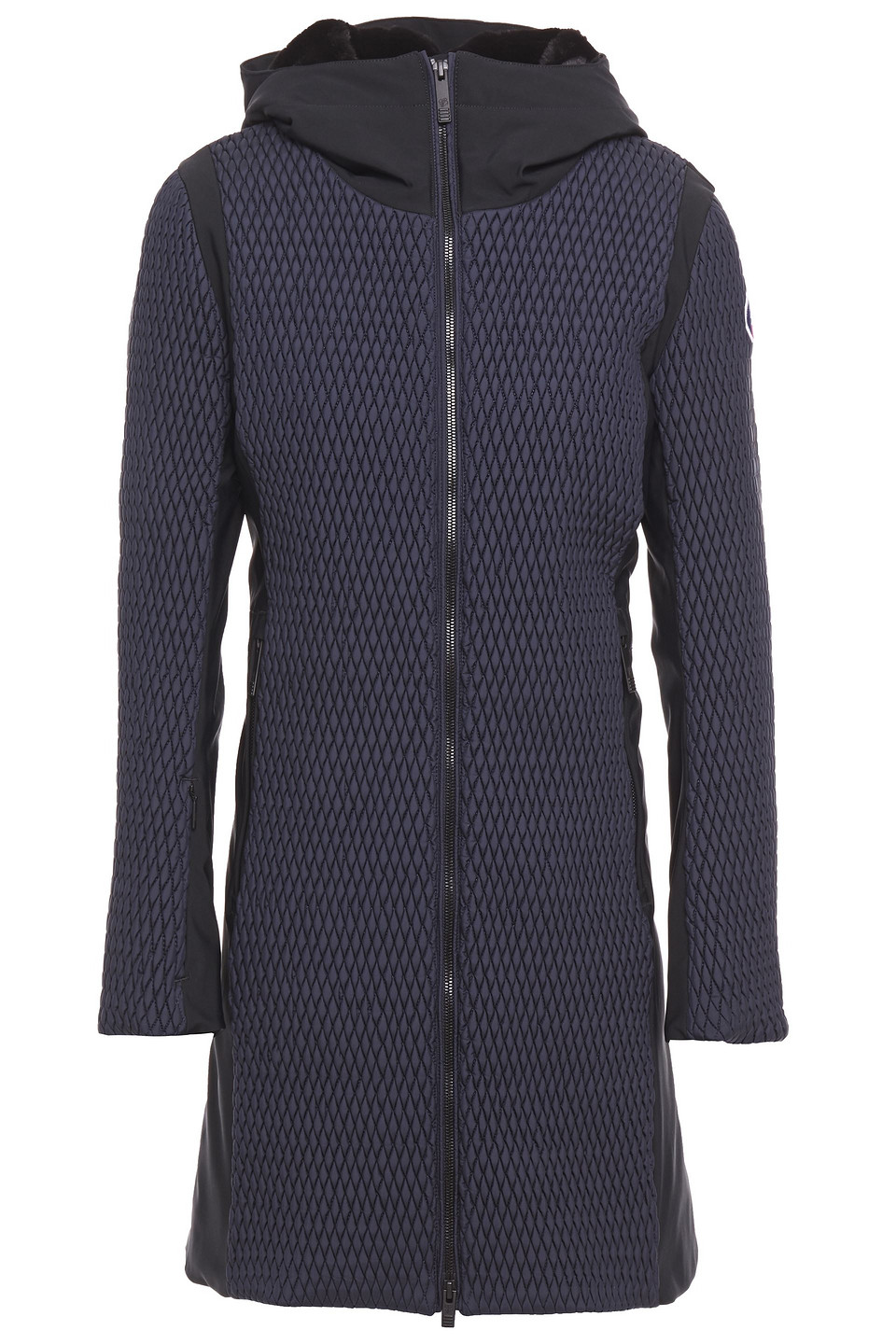 Fusalp Plush-trimmed Quilted Shell Hooded Coat In Blue