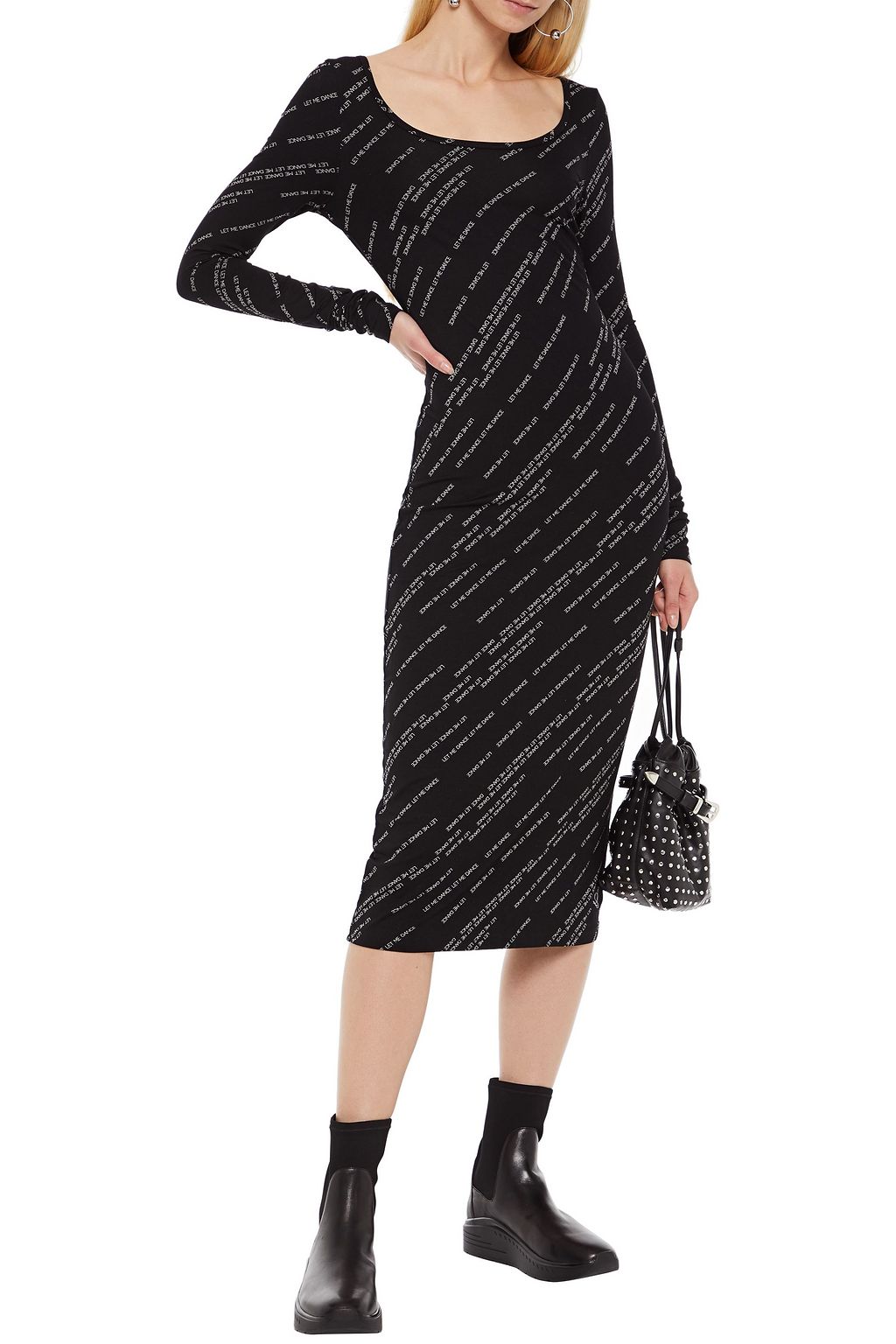BAUM UND PFERDGARTEN Printed jersey midi dress