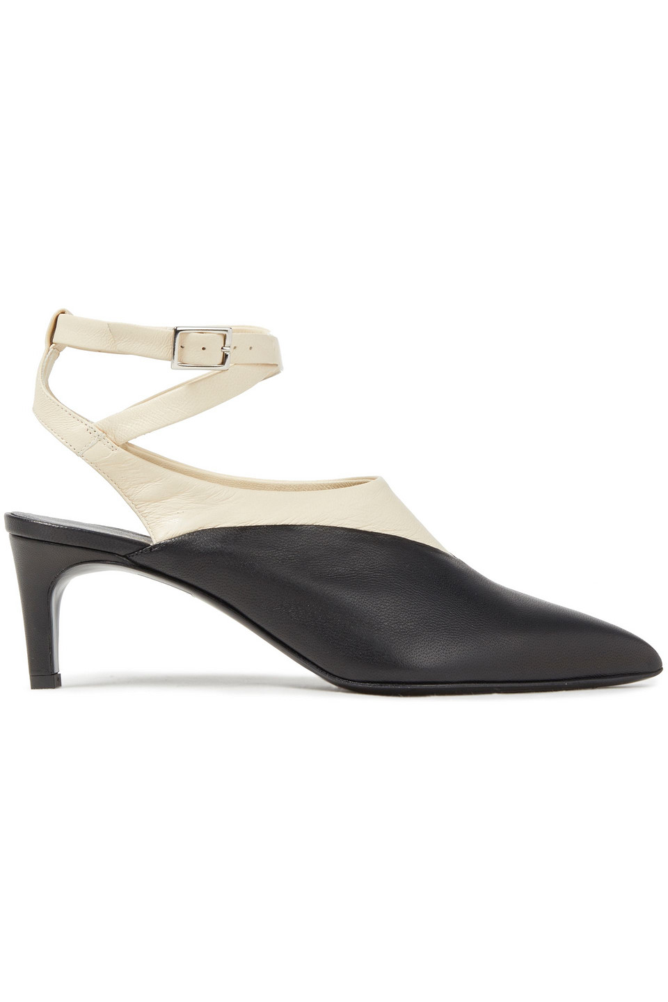 3.1 Phillip Lim Woman Nina 60 Two-tone Leather Pumps Black Size 36