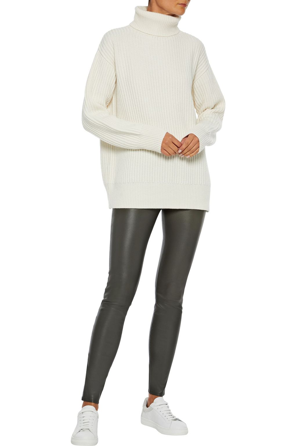 IRIS & INK Stretch-leather leggings