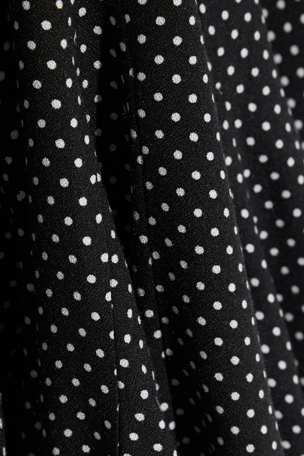 ALICE + OLIVIA Dolly pleated polka-dot crepe mini dress