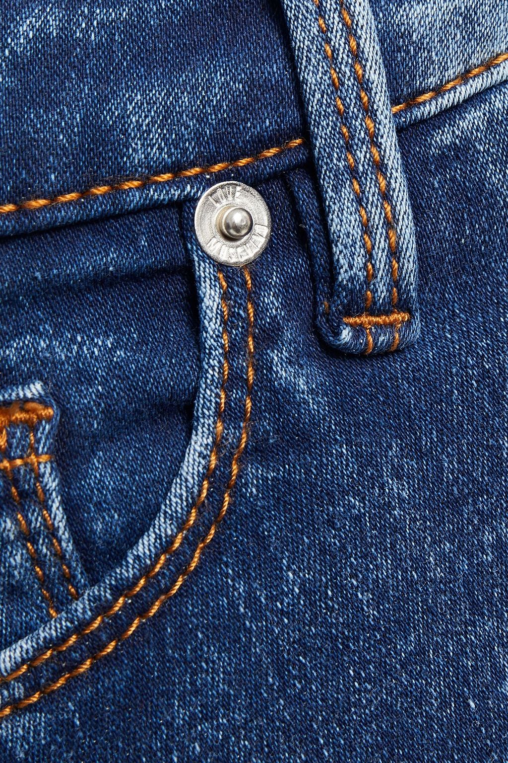 LOVE MOSCHINO Faded mid-rise skinny jeans