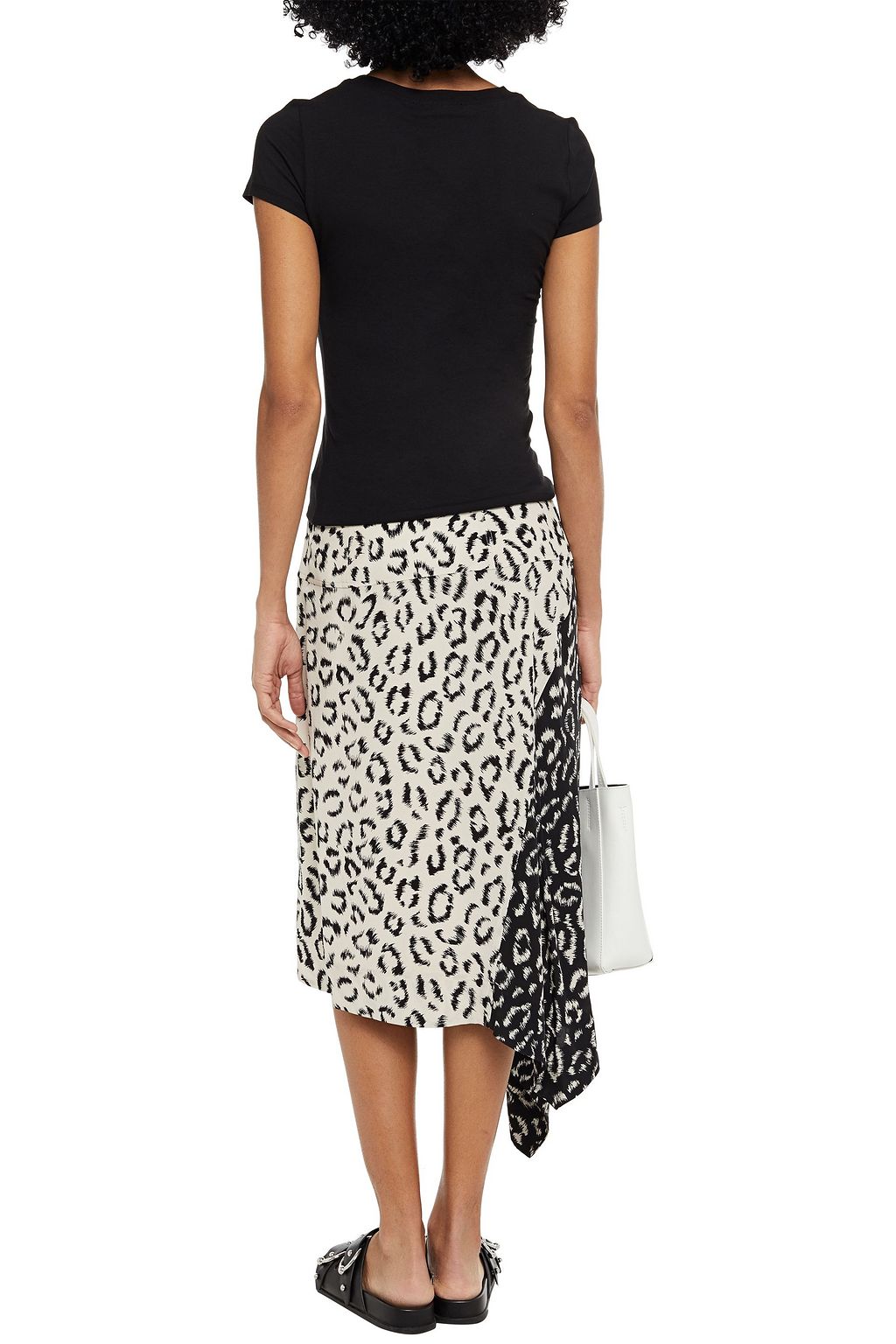 LOVE MOSCHINO Printed stretch-cotton jersey T-shirt