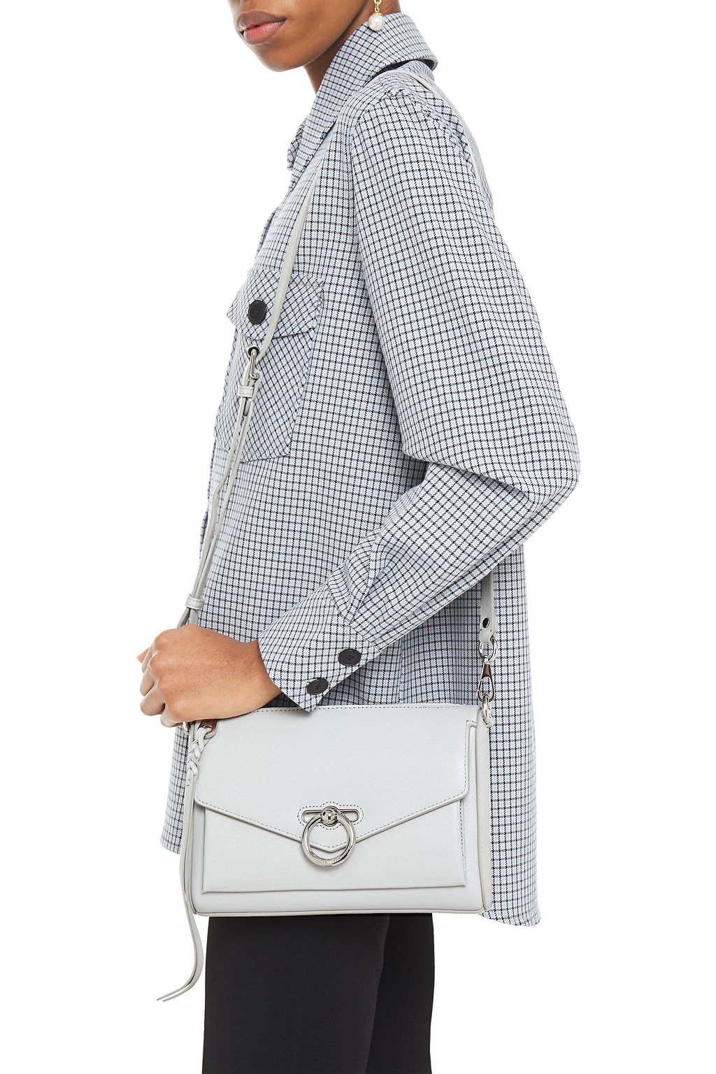 REBECCA MINKOFF Jean pebbled-leather shoulder bag