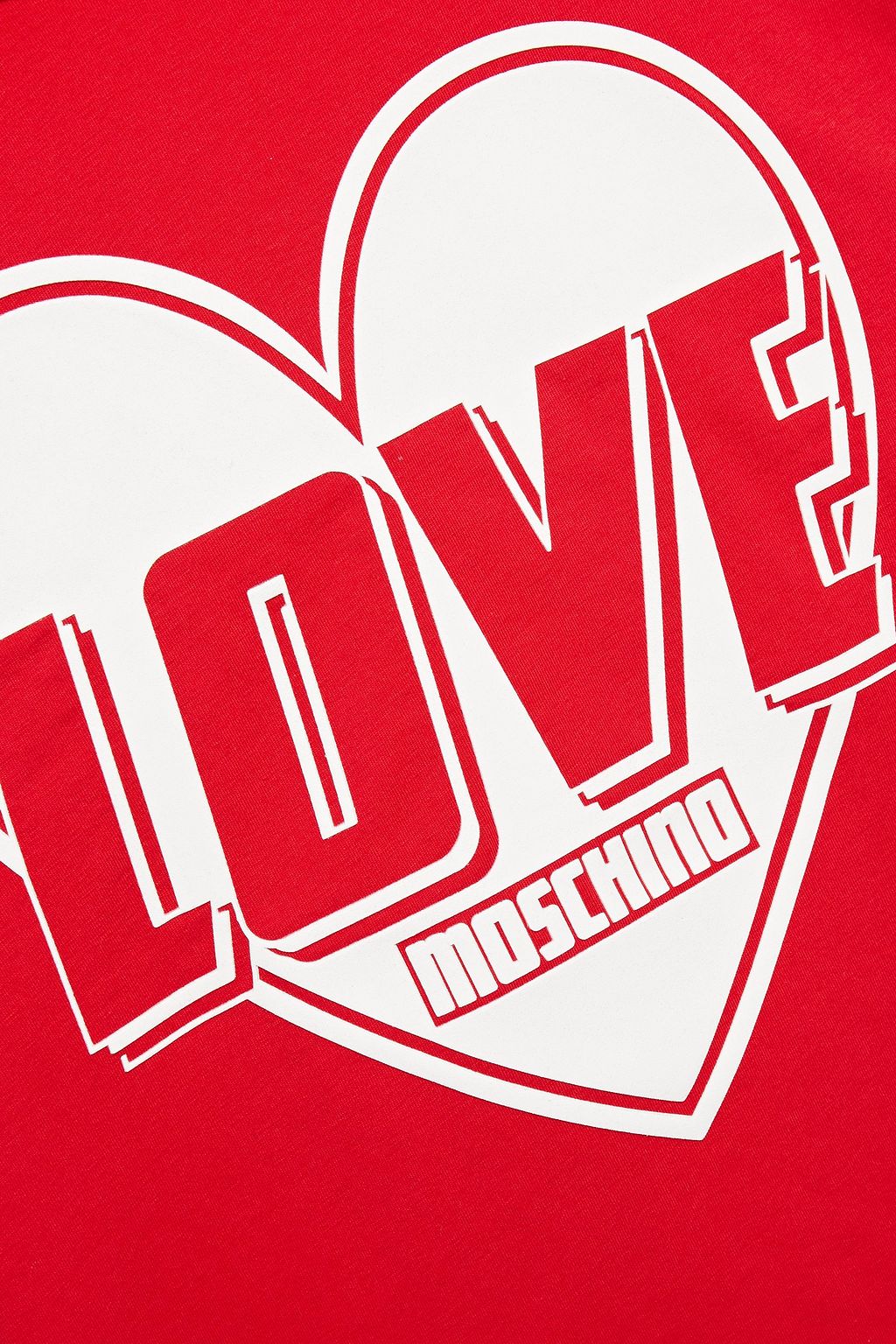 LOVE MOSCHINO Printed stretch-cotton jersey T-shirt