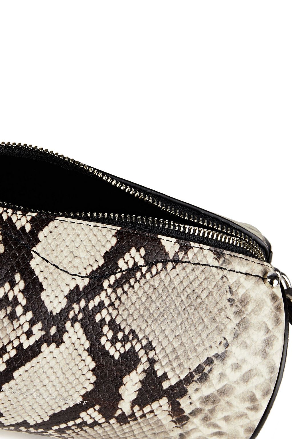 REBECCA MINKOFF Barrel snake-effect leather shoulder bag