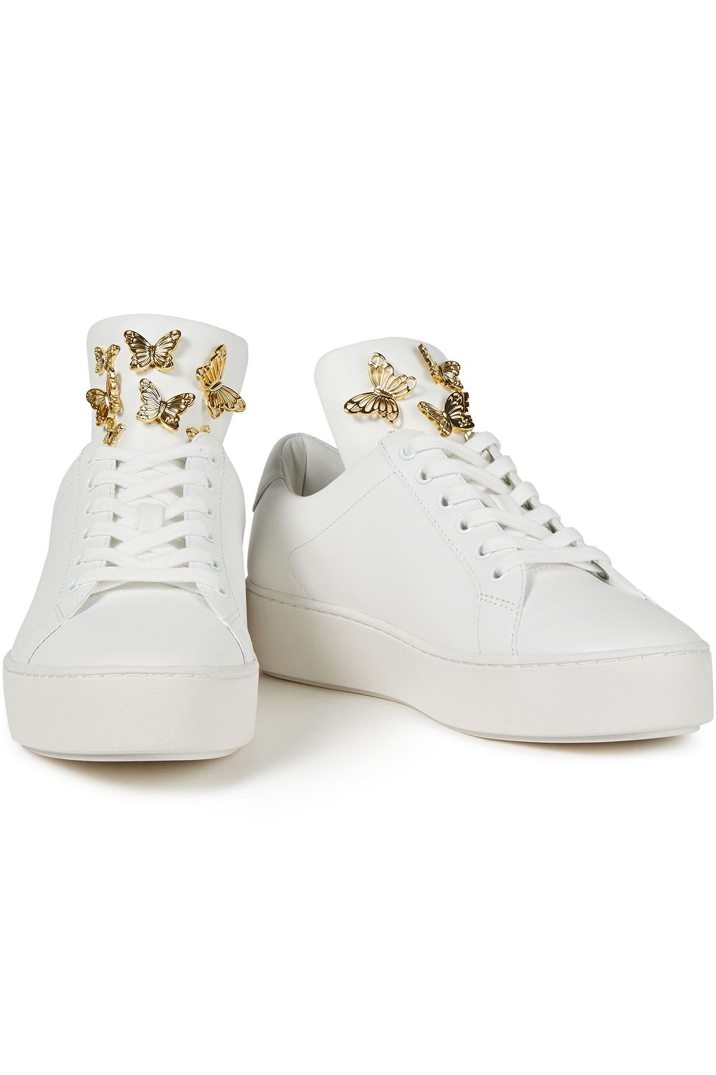 MICHAEL MICHAEL KORS Mindy appliquéd leather sneakers
