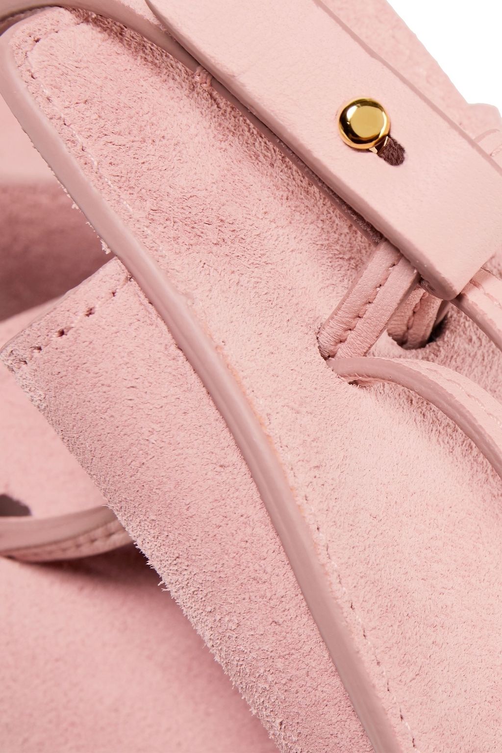 THE ROW Drawstring Pouch suede bucket bag