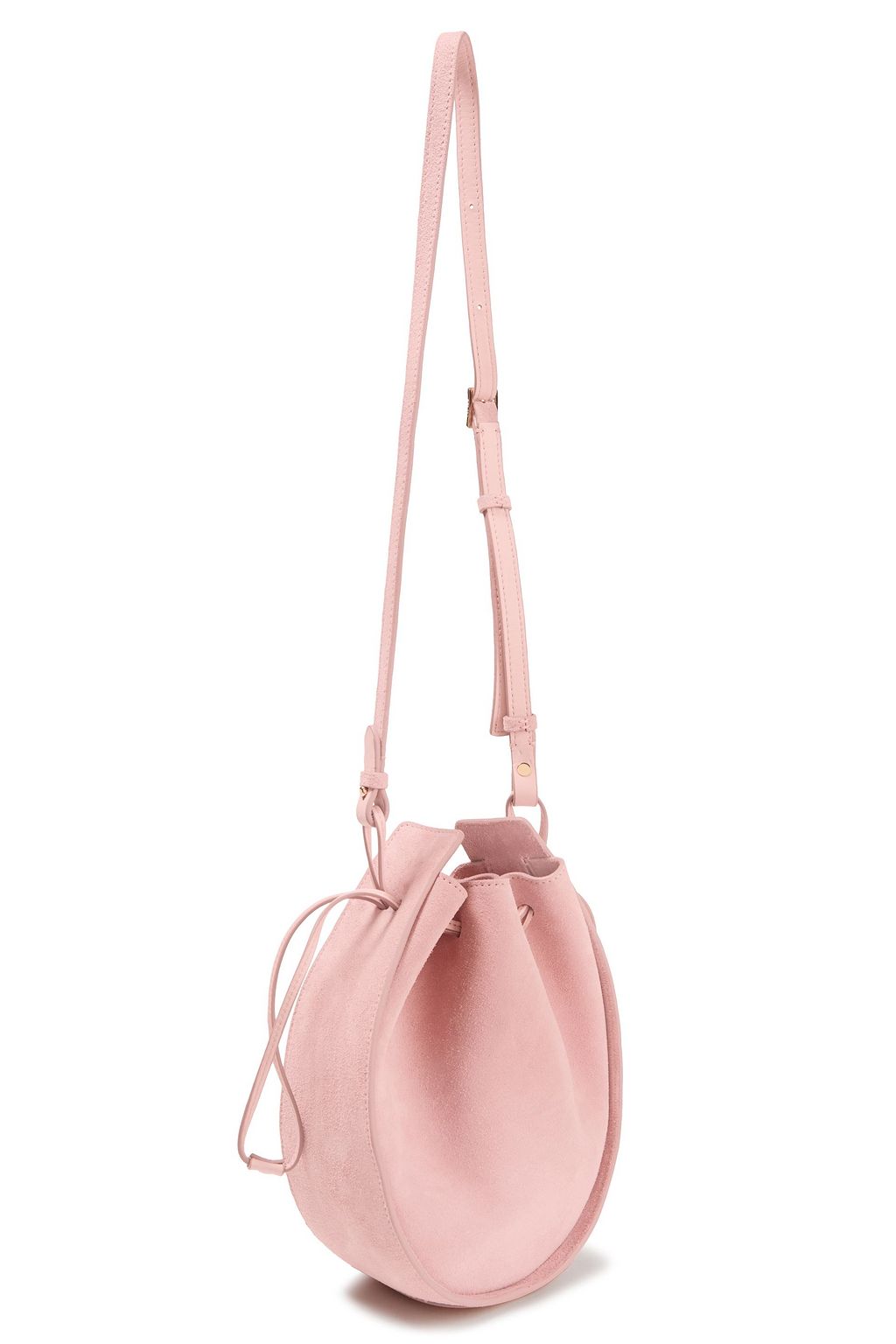 THE ROW Drawstring Pouch suede bucket bag