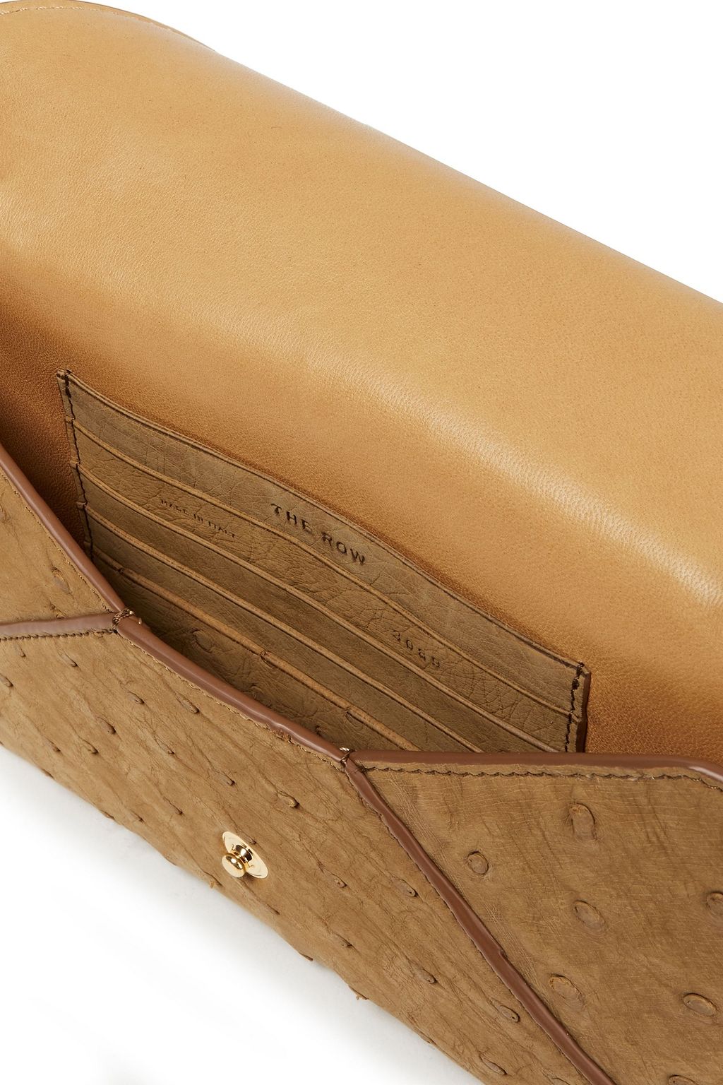 THE ROW Envelope Clutch aus Straußenleder