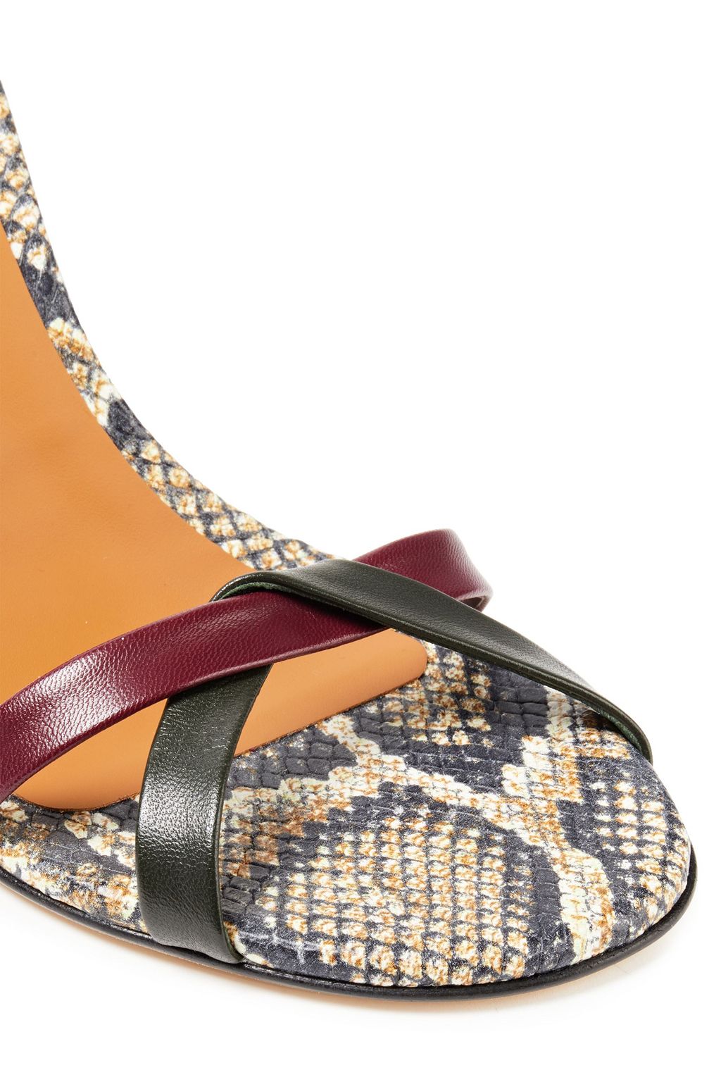 VICTORIA BECKHAM Paneled leather sandals